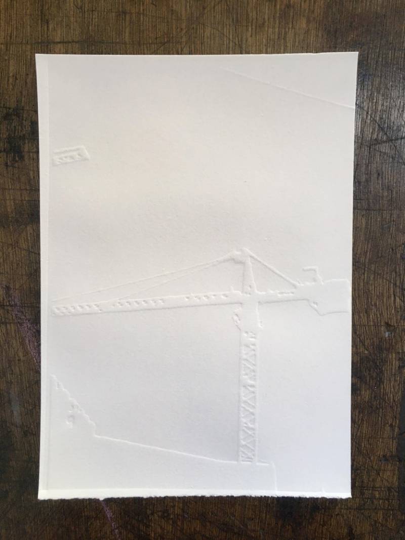 Gauffrage papier laser